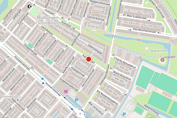 Brandweer-melding op Kamillelaan, Arnhem op 28 juni, kaart-overzicht