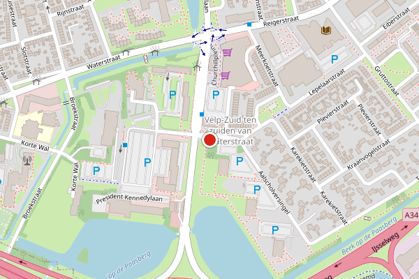 Brandweer-melding op Lepelaarstraat, Velp GE op 28 juni, kaart-overzicht