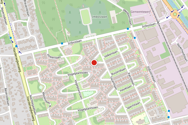 Brandweer-melding op Fazantlaan, Dieren op 28 juni, kaart-overzicht