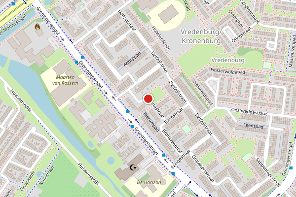 Brandweer-melding op Beertastraat, Arnhem op 28 juni, kaart-overzicht