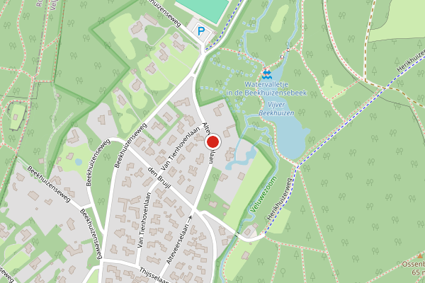 Brandweer-melding op Alteveerselaan, Velp GE op 28 juni, kaart-overzicht
