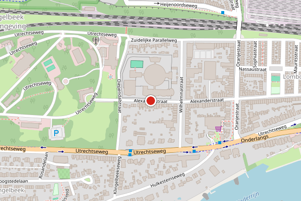 Brandweer-melding op Alexanderstraat, Arnhem op 29 juni, kaart-overzicht