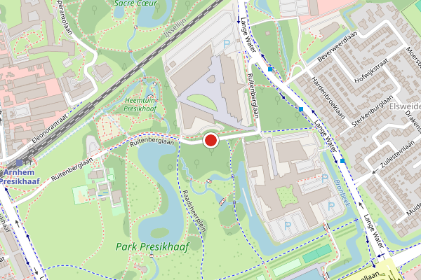 Brandweer-melding op Ruitenberglaan, Arnhem op 29 juni, kaart-overzicht