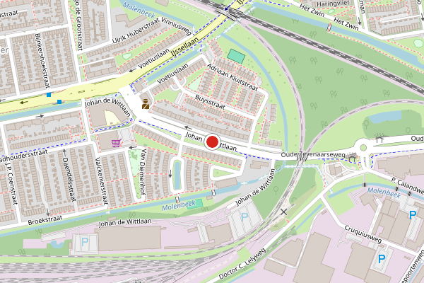 Brandweer-melding op Johan de Wittlaan, Arnhem op 30 juni, kaart-overzicht