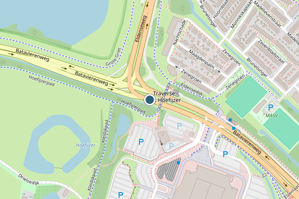 Politie-melding op Batavierenweg, Arnhem op 2 juli, kaart-overzicht