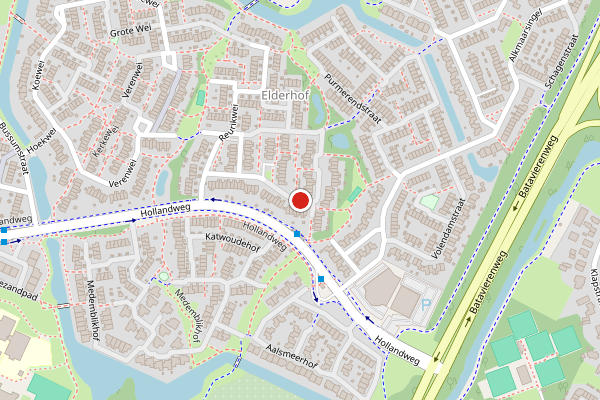 Brandweer-melding op Hagemanswei, Arnhem op 8 mei, kaart-overzicht