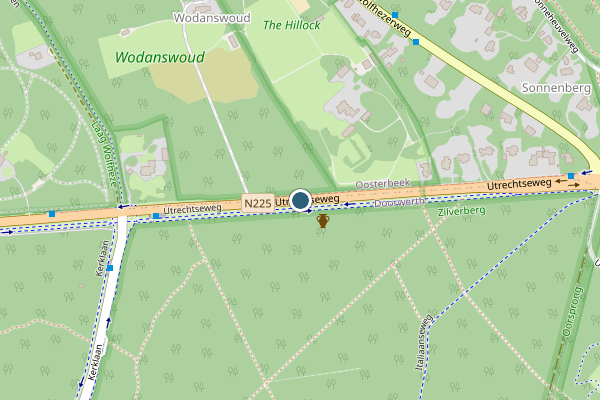 Politie-melding op Utrechtseweg, Doorwerth op 7 juli, kaart-overzicht