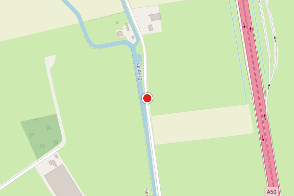 Brandweer-melding op Heterensestraat, Valburg op 8 juli, kaart-overzicht