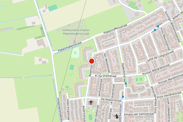Brandweer-melding op Reijersstraat, Elst GE op 9 juli, kaart-overzicht