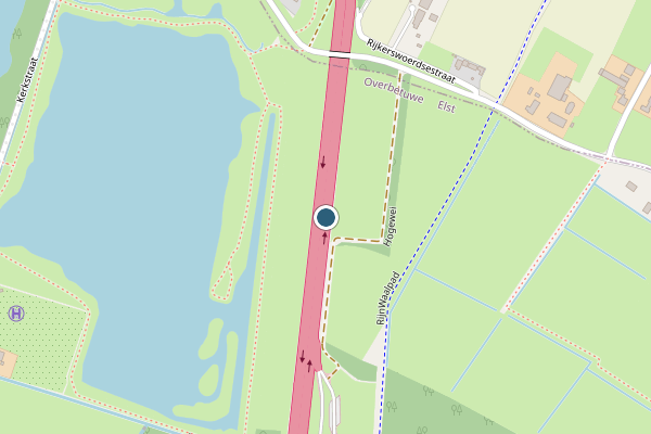 Politie-melding op Elst GE op 9 juli, kaart-overzicht