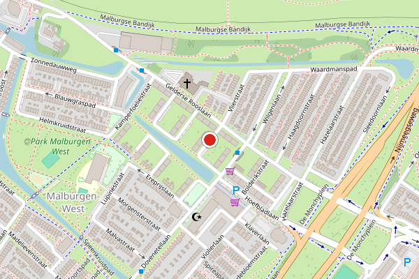 Brandweer-melding op Egelantierstraat, Arnhem op 10 juli, kaart-overzicht
