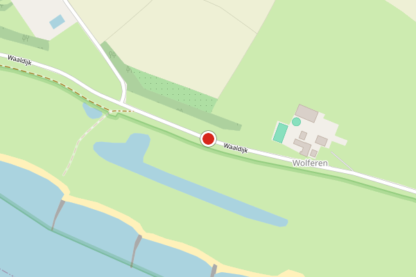 Brandweer-melding op Waaldijk, Andelst op 11 juli, kaart-overzicht