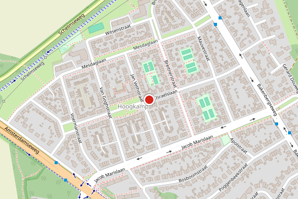 Brandweer-melding op Josef Israëlslaan, Arnhem op 11 juli, kaart-overzicht
