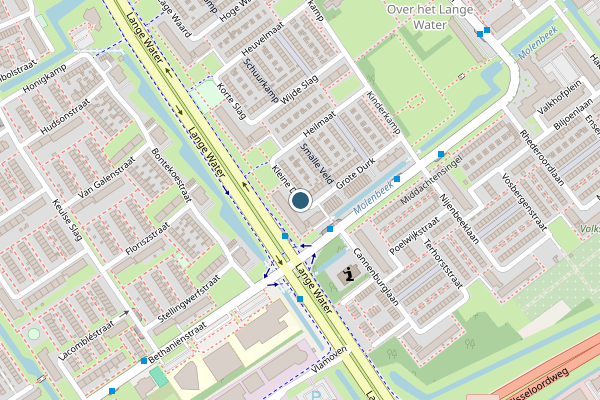 Politie-melding op Kleine Durk, Arnhem op 12 juli, kaart-overzicht