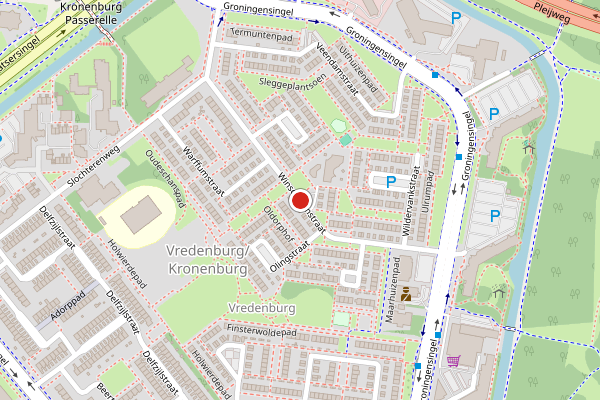 Brandweer-melding op Winschotenstraat, Arnhem op 13 juli, kaart-overzicht