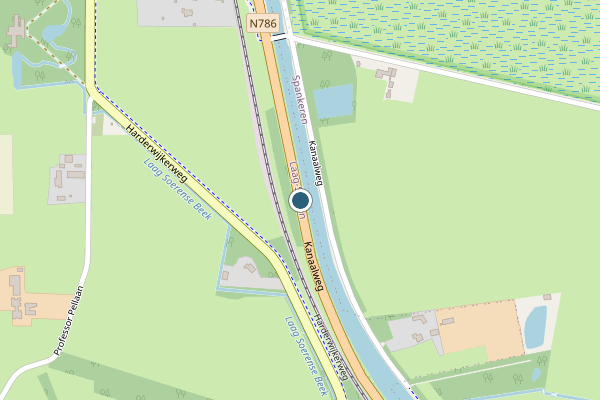 Politie-melding op Kanaalweg, Laag-Soeren op 16 juli, kaart-overzicht