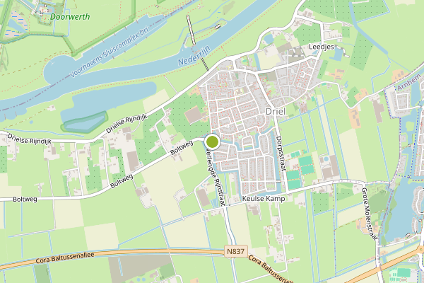 Ambulance-melding op Driel op 17 juli, kaart-overzicht