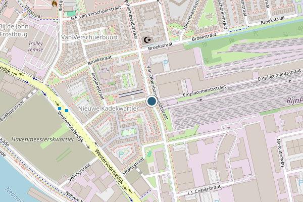 Politie-melding op Van Oldenbarneveldtstraat, Arnhem op 18 juli, kaart-overzicht