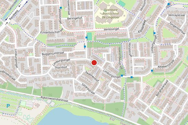 Brandweer-melding op Limburgsingel, Arnhem op 19 juli, kaart-overzicht