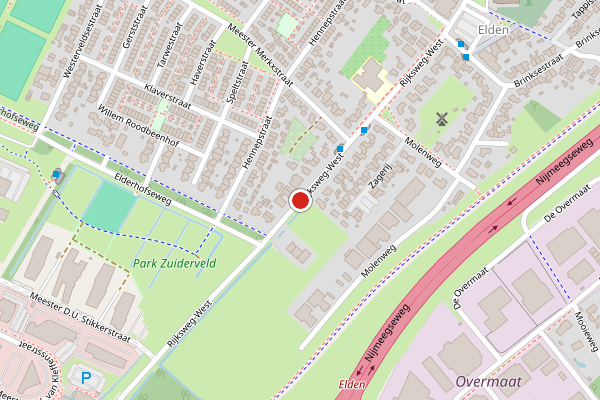 Brandweer-melding op RIJKSWEG-WEST, Arnhem op 19 juli, kaart-overzicht