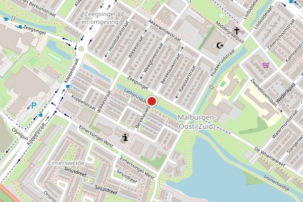 Brandweer-melding op Bereklauwstraat, Arnhem op 20 juli, kaart-overzicht