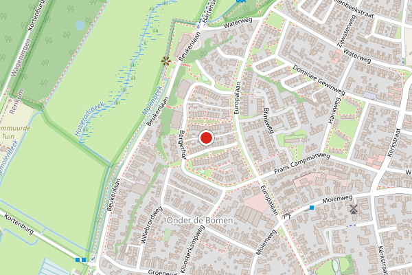 Brandweer-melding op Bergerhof, Renkum op 21 juli, kaart-overzicht
