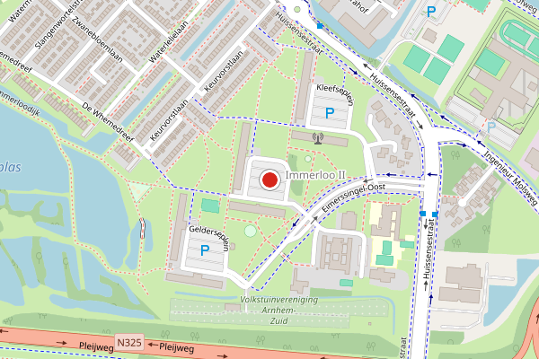 Brandweer-melding op Brandenburgseplein, Arnhem op 22 juli, kaart-overzicht