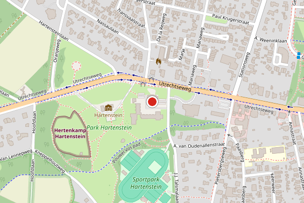 Brandweer-melding op Utrechtseweg, Oosterbeek op 22 juli, kaart-overzicht