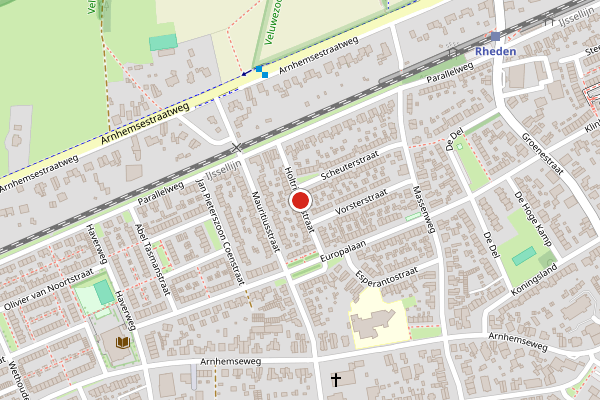 Brandweer-melding op Holtrichterstraat, Rheden op 12 mei, kaart-overzicht