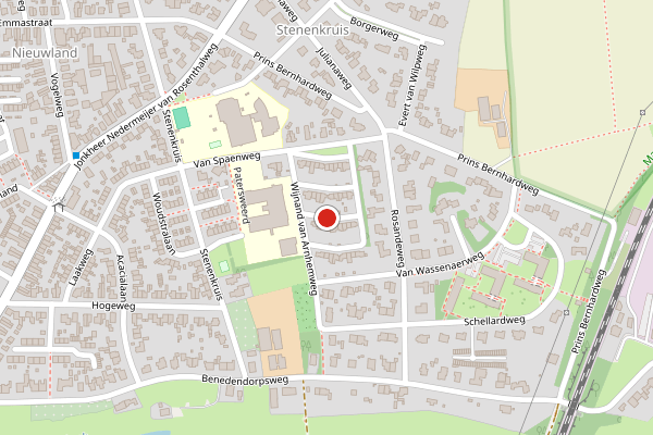 Brandweer-melding op Wijnand van Arnhemweg, Oosterbeek op 23 juli, kaart-overzicht