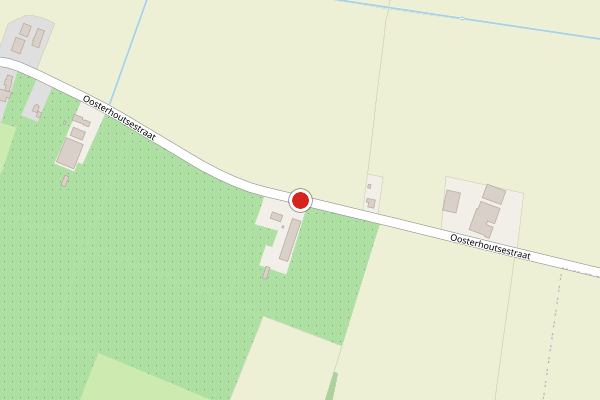 Brandweer-melding op Oosterhoutsestraat, Slijk-Ewijk op 23 juli, kaart-overzicht