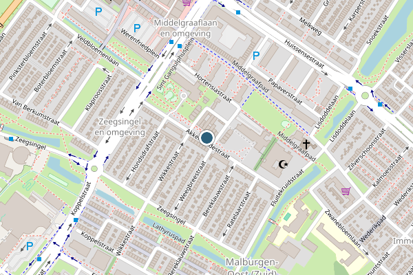 Politie-melding op Akkerwindestraat, Arnhem op 24 juli, kaart-overzicht
