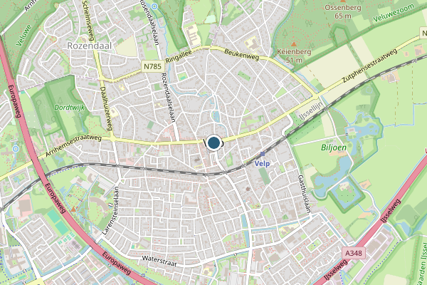 Politie-melding op ipv, Velp op 17 mei, kaart-overzicht