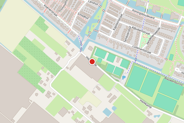 Brandweer-melding op Hazekamp, Huissen op 14 mei, kaart-overzicht