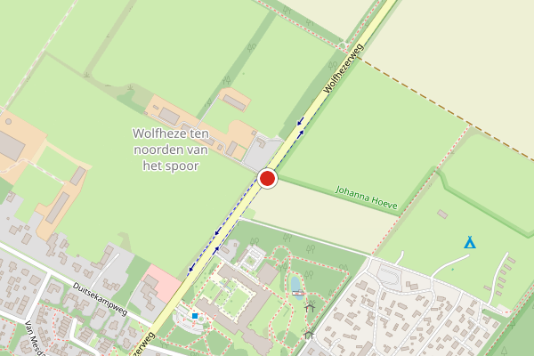 Brandweer-melding op Wolfhezerweg, Wolfheze op 27 juli, kaart-overzicht