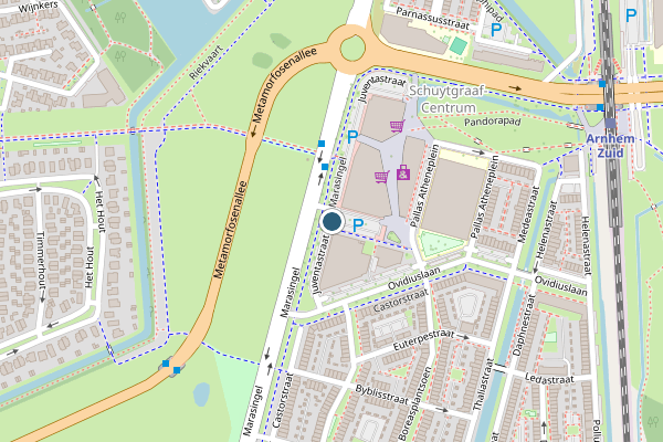 Politie-melding op Juventastraat, Arnhem op 17 mei, kaart-overzicht