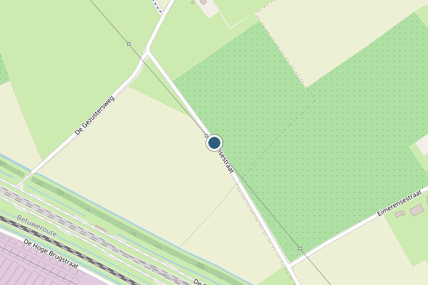 Politie-melding op Reethsestraat, Elst GE op 18 mei, kaart-overzicht