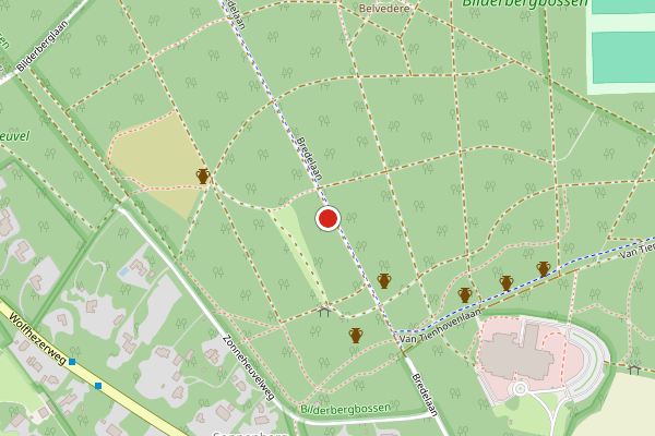 Brandweer-melding op Bredelaan, Oosterbeek op 30 juli, kaart-overzicht