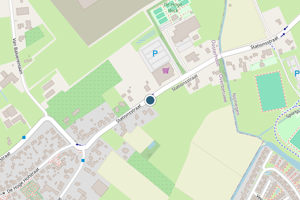 Politie-melding op Stationsstraat, Oosterhout op 19 mei, kaart-overzicht