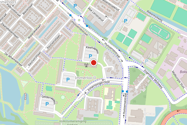 Brandweer-melding op Kleefseplein, Arnhem op 2 augustus, kaart-overzicht
