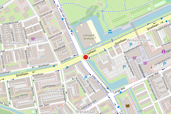 Brandweer-melding op Laan van Presikhaaf, Arnhem op 2 augustus, kaart-overzicht