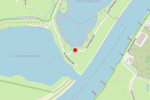 Brandweer-melding op Rosandepolder, Oosterbeek op 2 augustus, kaart-overzicht