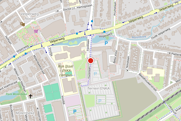 Brandweer-melding op Tivolilaan, Arnhem op 3 augustus, kaart-overzicht