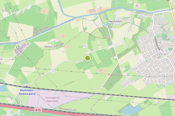 Ambulance-melding op Hemmen op 3 augustus, kaart-overzicht