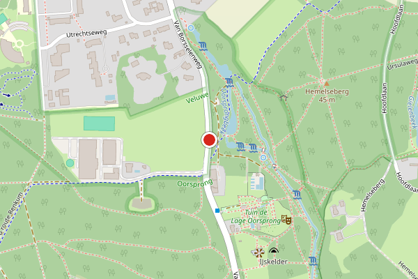 Brandweer-melding op van Borsselenweg, Oosterbeek op 3 augustus, kaart-overzicht