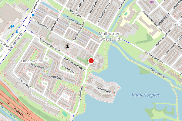 Brandweer-melding op Immerlooplein, Arnhem op 4 augustus, kaart-overzicht