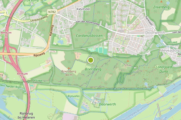 Ambulance-melding op Doorwerth op 4 augustus, kaart-overzicht