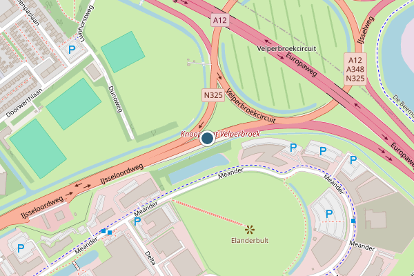 Politie-melding op IJsseloordweg, Arnhem op 20 mei, kaart-overzicht