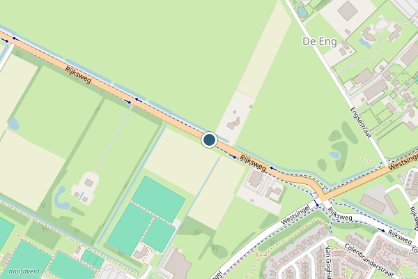 Politie-melding op Rijksweg, Duiven op 20 mei, kaart-overzicht