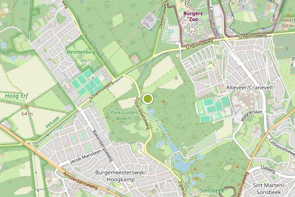 Ambulance-melding op Arnhem op 6 augustus, kaart-overzicht